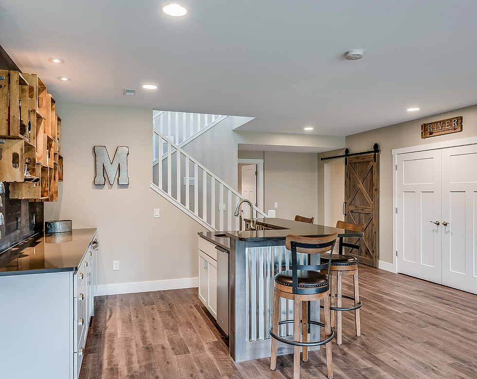 renovated basement