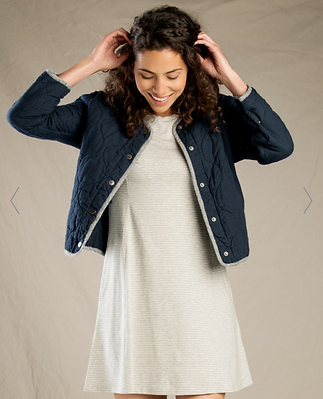 Model wearing jacket