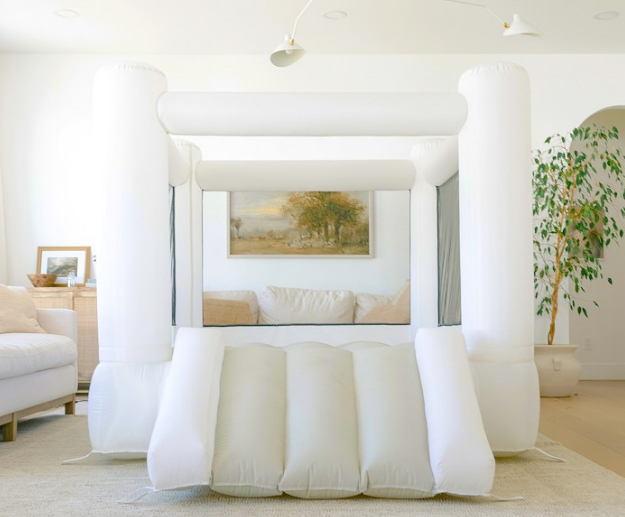 White Toddler Bounce House