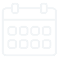White calendar icon for scheduling laser cleaning services
