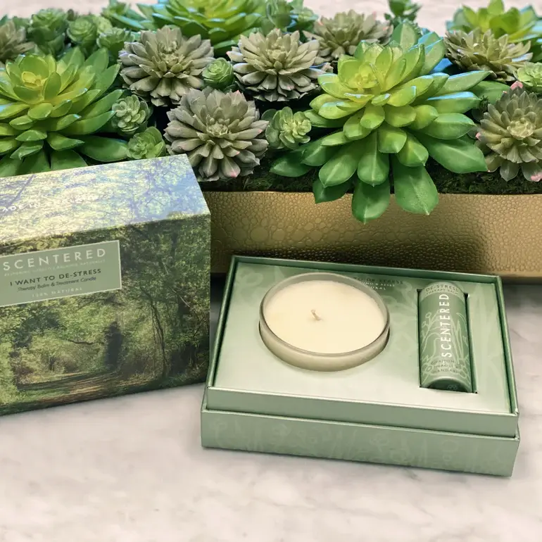 Balm And Candle De-Stress Set