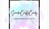 A square logo with a pastel watercolour background and the text “SandraCraftyCardz” in script above “PERSONALISED GIFTS” in u