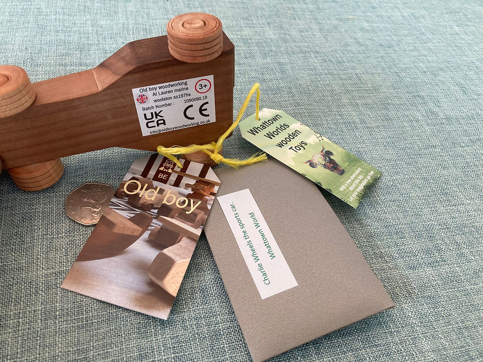 Thumbnail: Charlie Wheels, handmade wooden toy