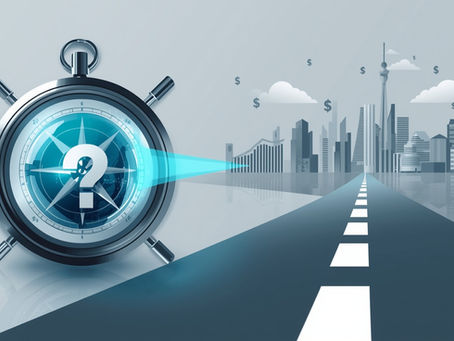 A modern compass with a glowing data sphere as its face