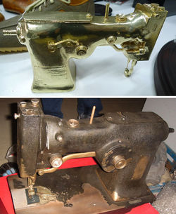 樹脂メッキ塗装・古美色塗装