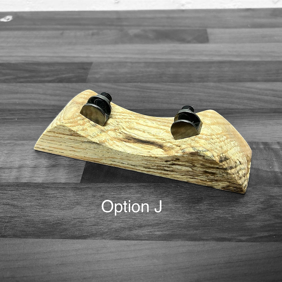 Thumbnail: Spalted Ash display stand for 15cm Diameter circle circular glass 150mm 6 inch