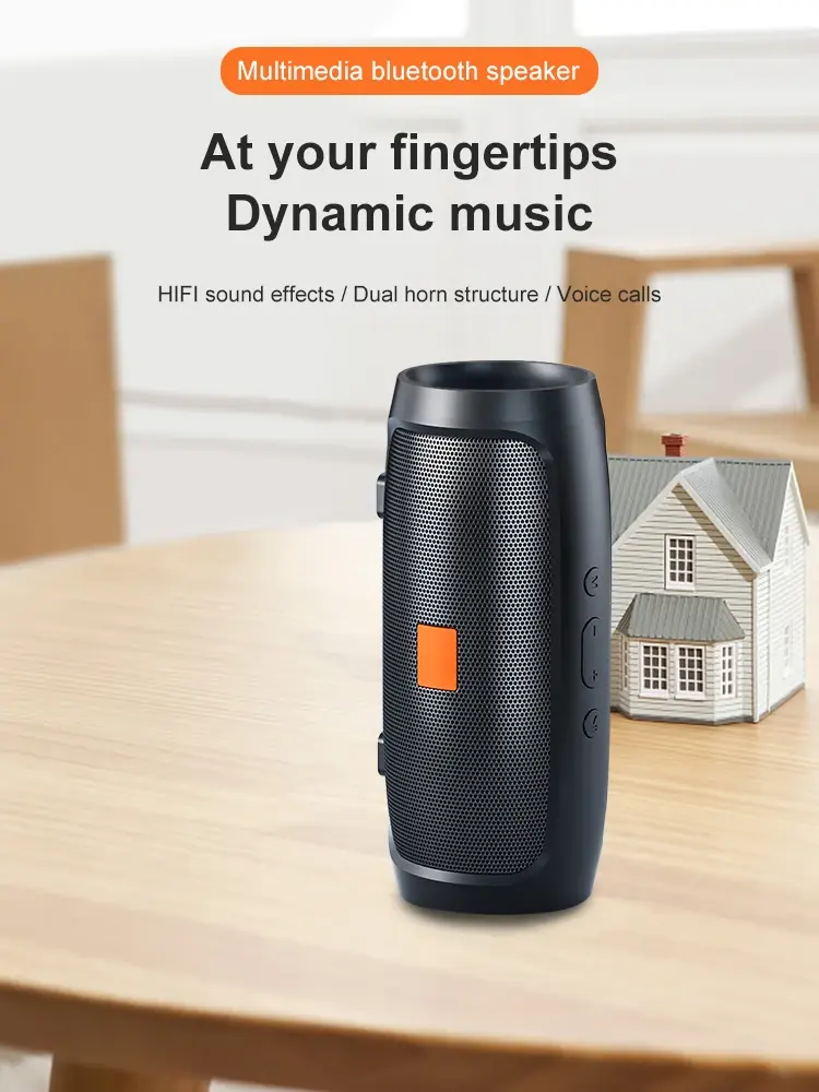 Thumbnail: TF USB Bluetooth Speaker Dual Speaker Stereo Outdoor Tfusb Playback Fm Voice Bro