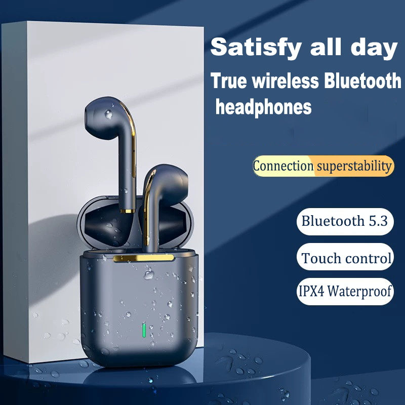 J18 Wireless Headset Bluetooth 5.3 Hifi In-ear Stereo Microphone Touch Waterpro