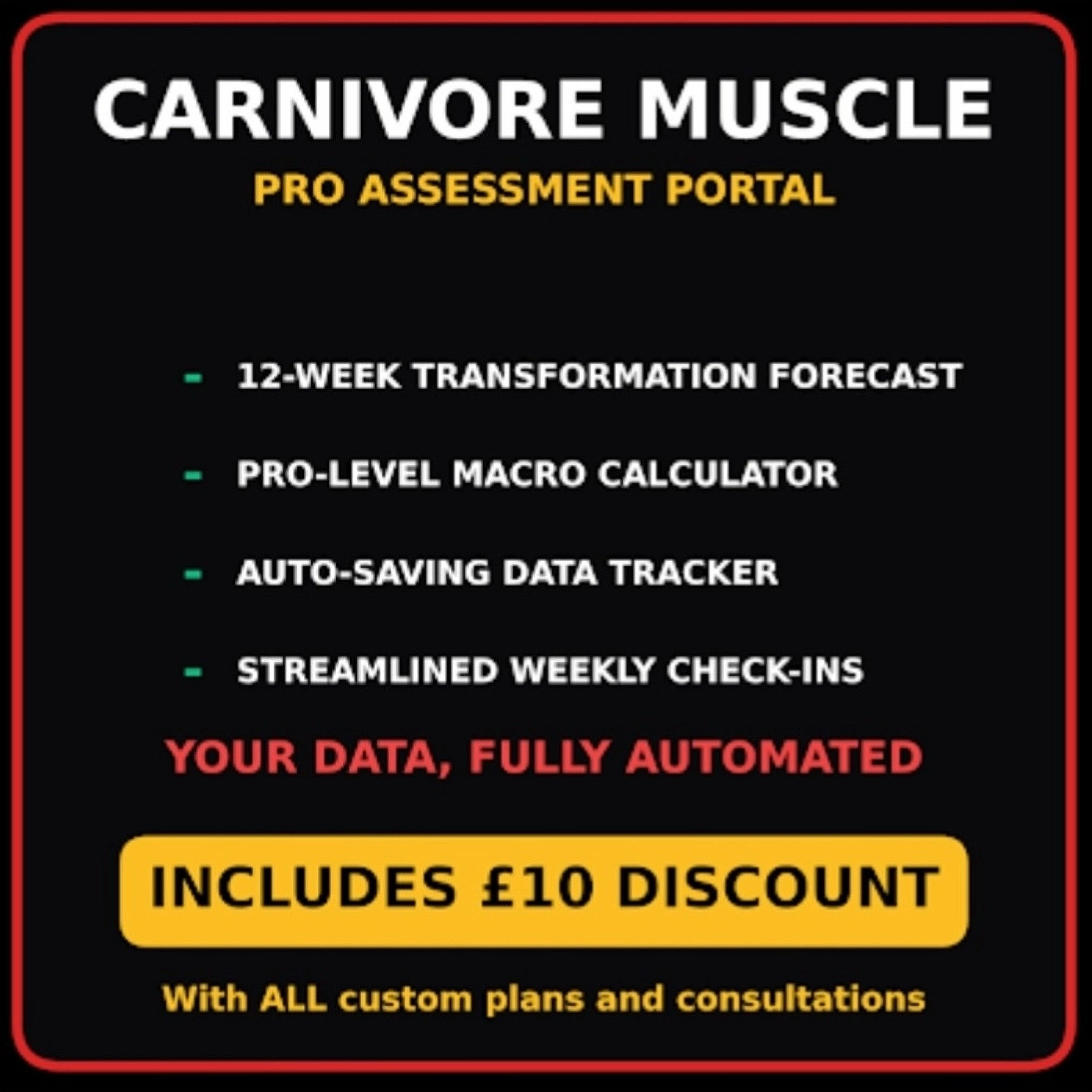Carnivore Muscle Pro Assessment Portal
