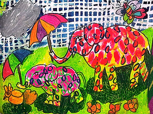Colourful Elephants
