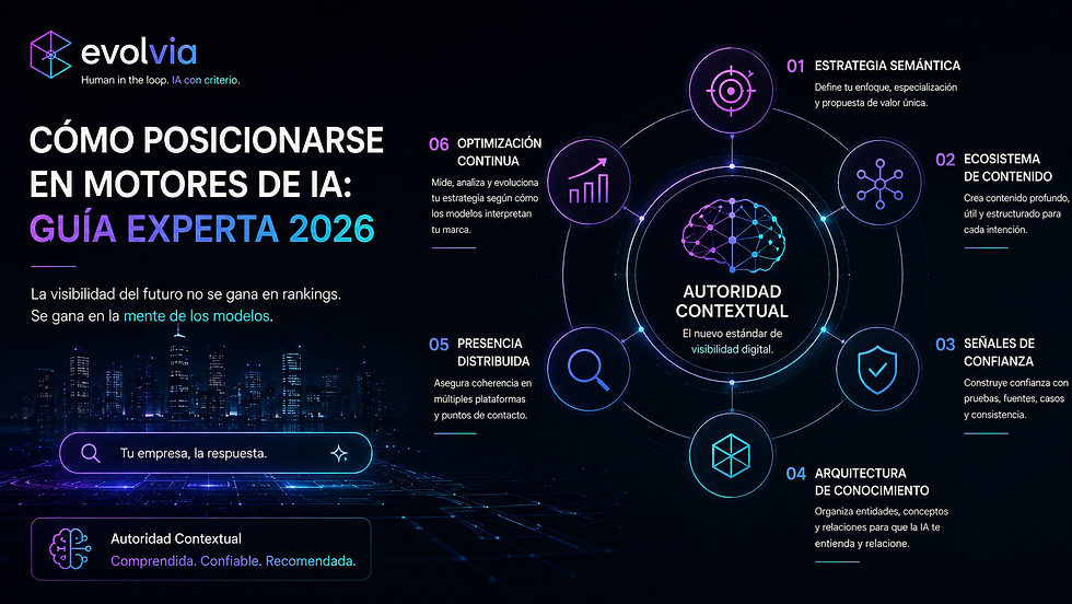 Cómo posicionarse en motores de IA: guía experta 2026