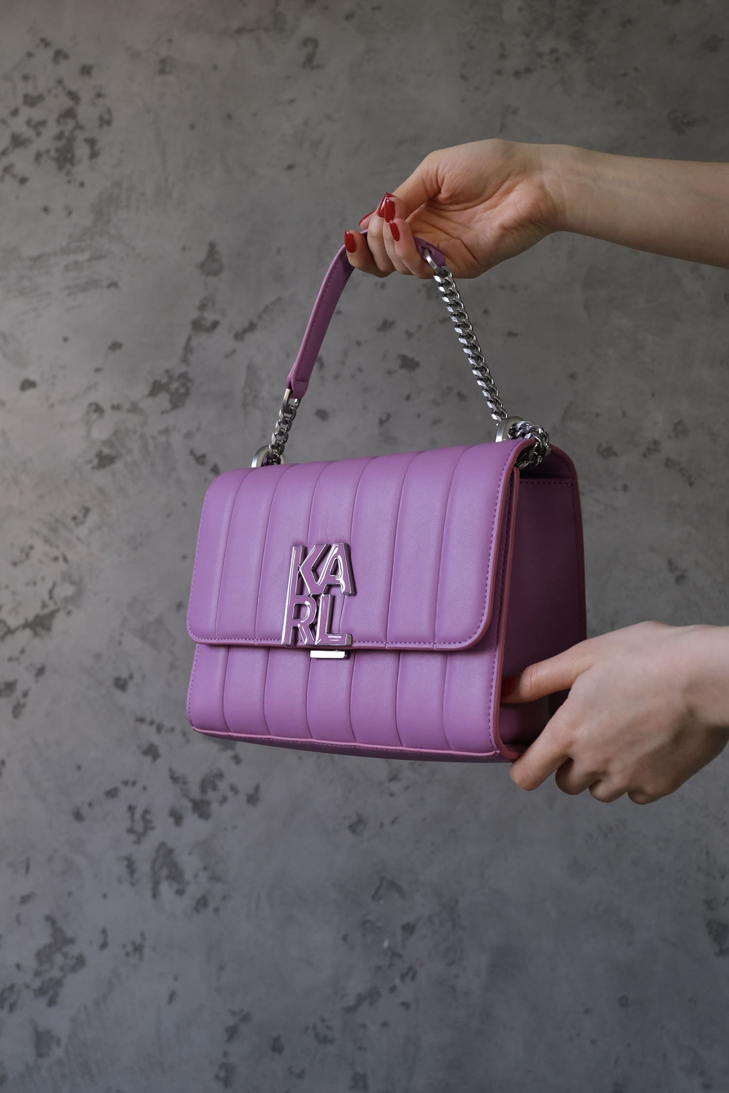 KARL LAGERFELD - K/KARL LOGO SHOULDER BAG