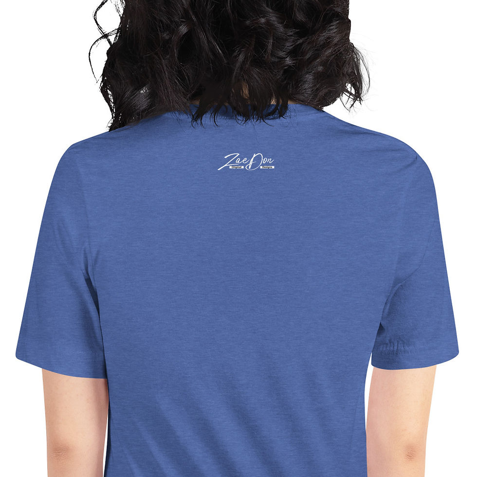 Thumbnail: Zaedons Womens T Shirt Pastels Relaxed ZaeDon Signature White Print