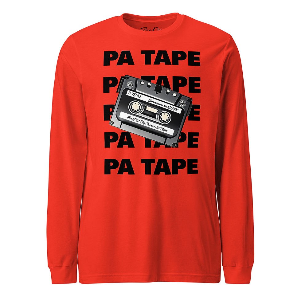 Thumbnail: Zaedons Womens Long Sleeve T Shirt PA Tape Print