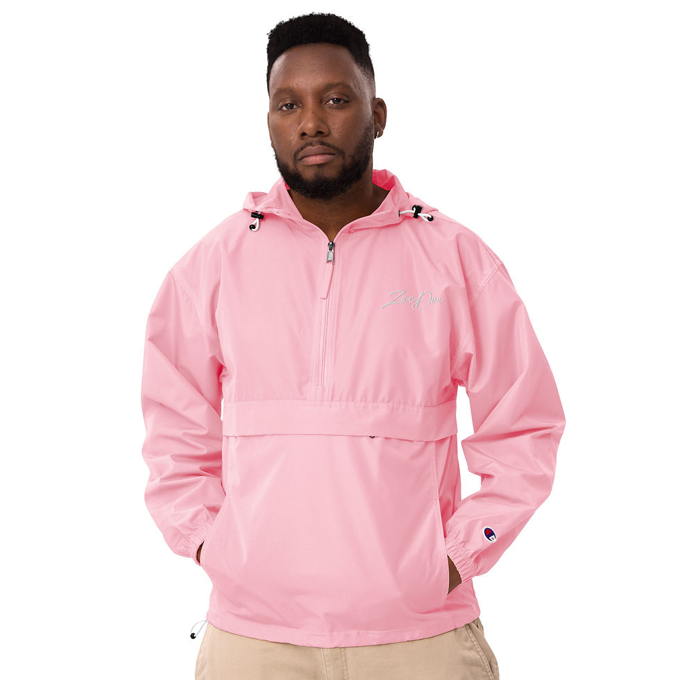 Thumbnail: Zaedons Mens Windbreaker Champion Packable White ZaeDon