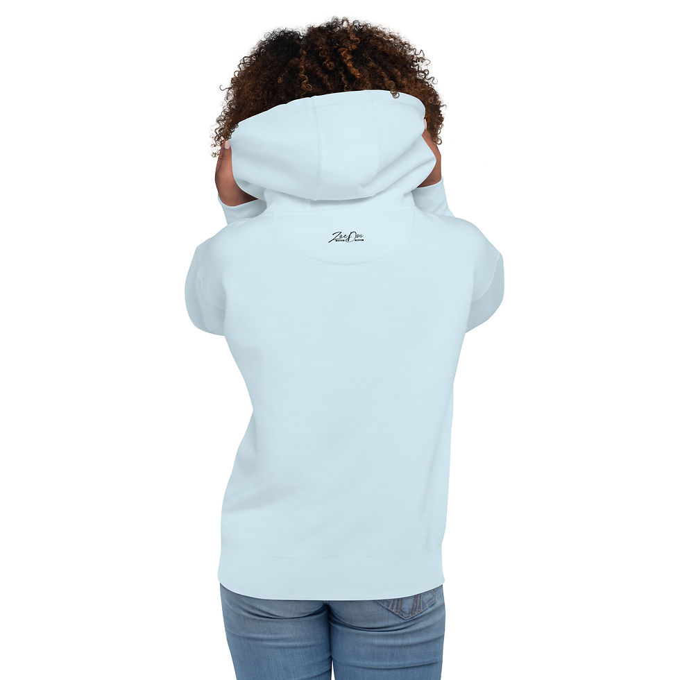 Thumbnail: Zaedon Womens Hoodie Premium BLK Graphic