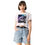 Thumbnail: Zaedons Womens Crop Top Go DJ Print