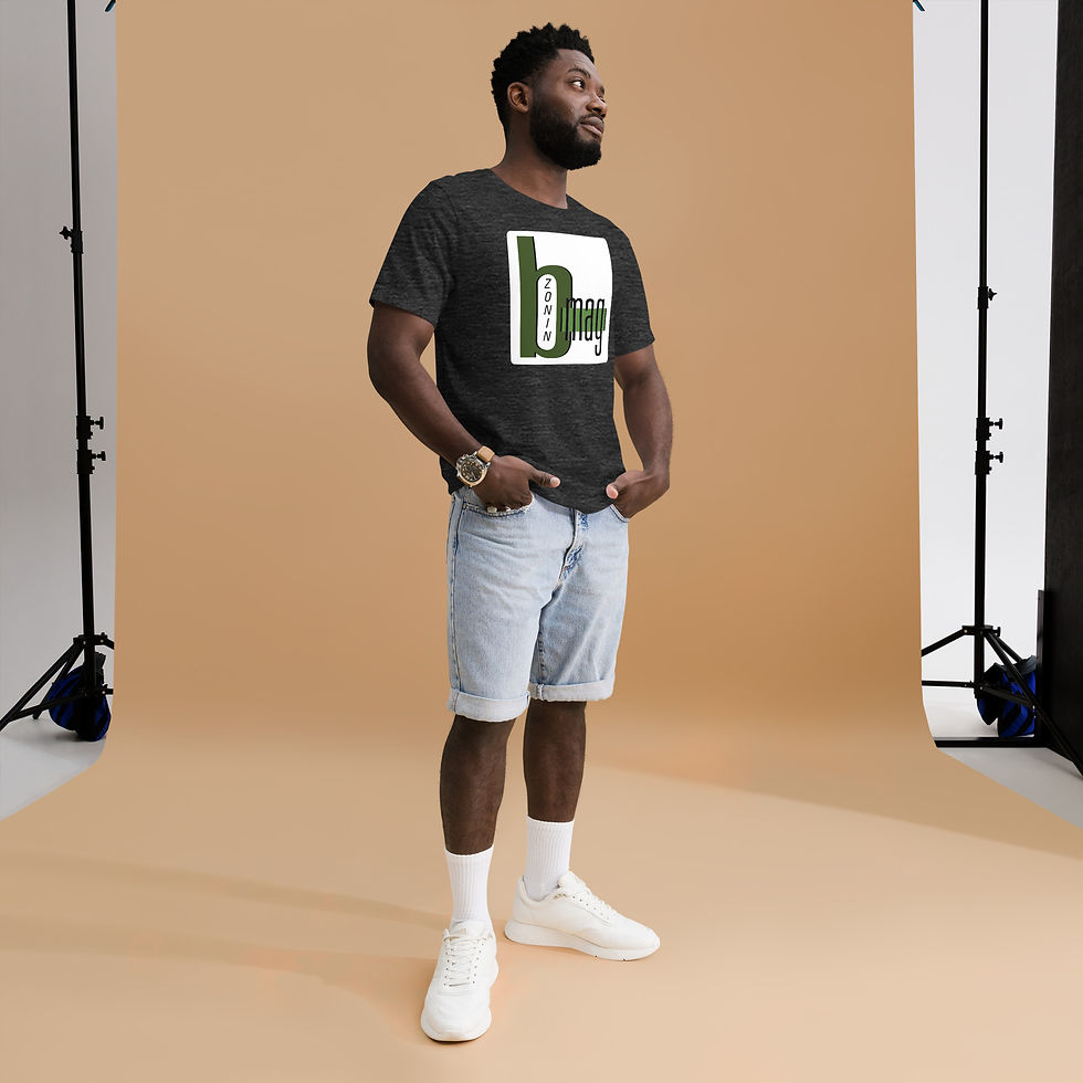 Thumbnail: T Shirts Mens Darks BZonin Black Print