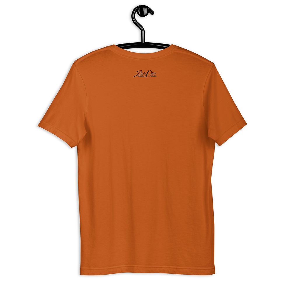 Thumbnail: Zaedons Mens T Shirt Bright Tones Negro Olympics Spades Gold Print
