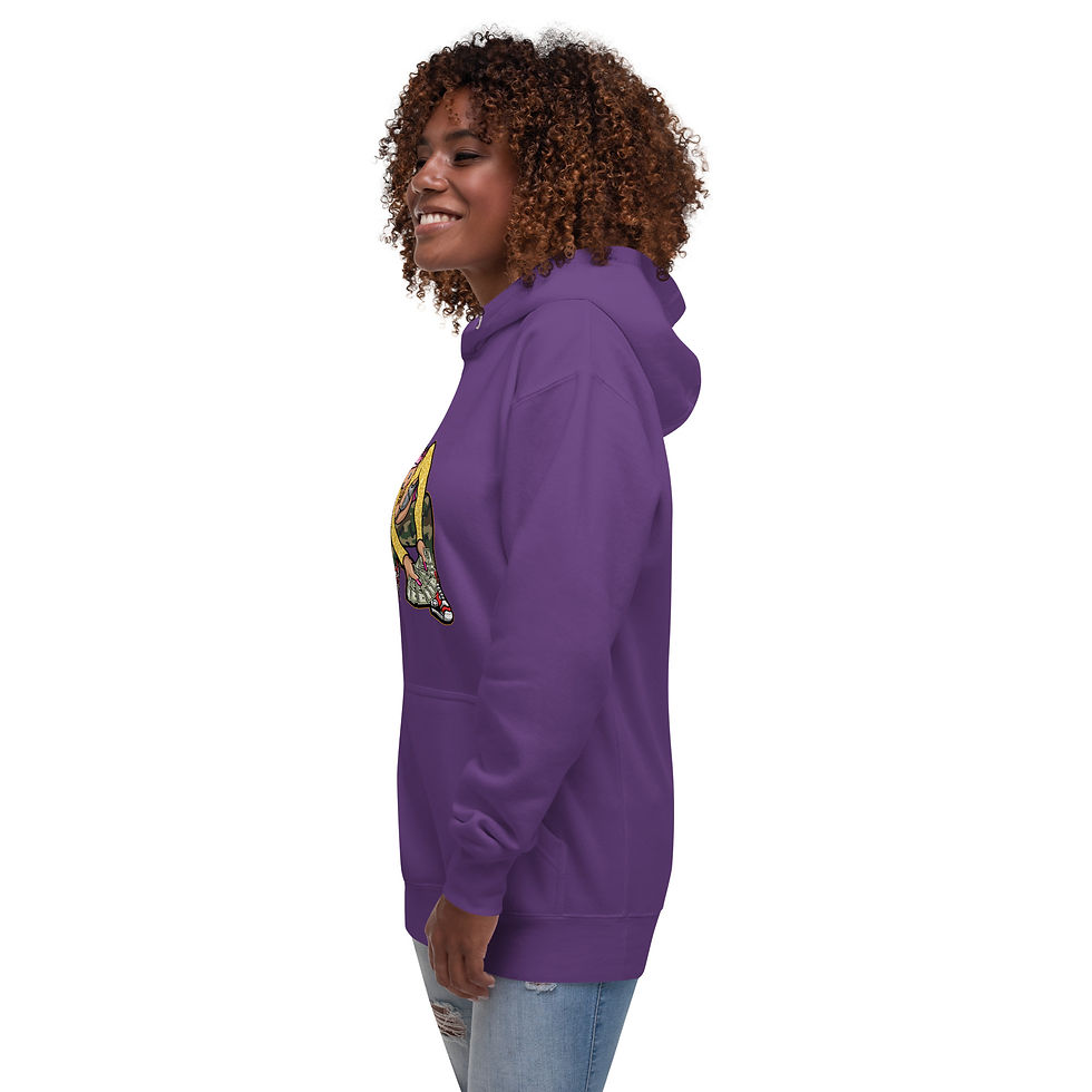 Thumbnail: Zaedons Womens Hoodie Premium Hustle Shawty Print