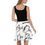 Thumbnail: Zaedons Women’s Dress White Skater Black ZaeDon Print
