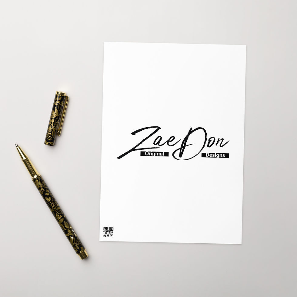 Thumbnail: Greeting Card Female Hustler Nutrition print stationery