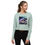 Thumbnail: Zaedons Womens Crop Sweatshirt Go DJ Print