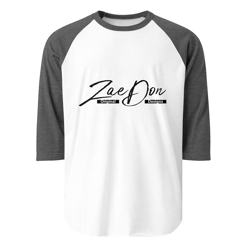 Thumbnail: Zaedons Womens 3 Quarter Sleeve T Shirt Zaedon Original Black