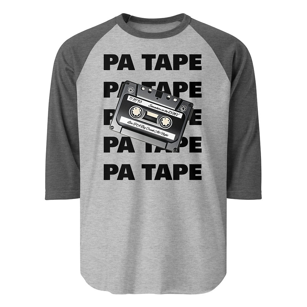 Thumbnail: Zaedons Womens 3 Quarter Sleeve T Shirt PA Tape Print