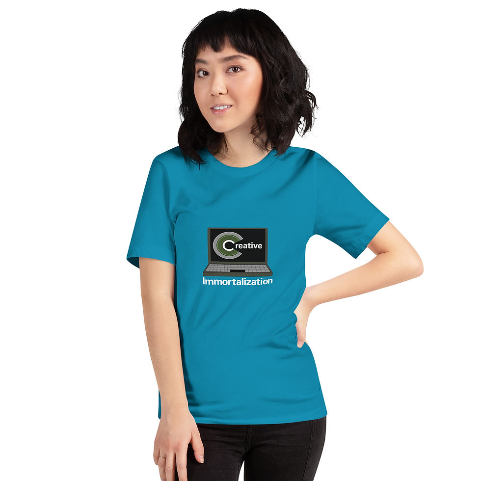 Thumbnail: Creative Immortalization White Logo t-shirt (Multiple Colors)