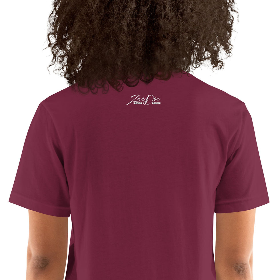 Thumbnail: Zaedons Womens T Shirt Dark Tones Boss Wife Mom Print