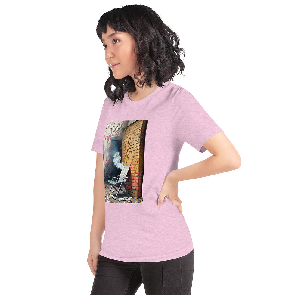 Zaedons Womens T Shirt Pastels Alabama Riverboat Brawl Chair Print