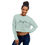 Thumbnail: Zaedons Womens Crop Sweatshirt Light Colors Black Zaedon Graphic Print