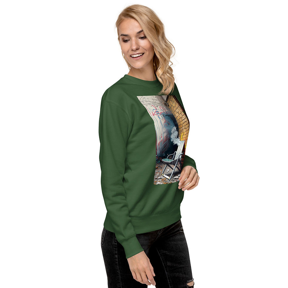 Thumbnail: Zaedons Womens Sweatshirt Premium Alabama Riverboat Brawl Chair Print