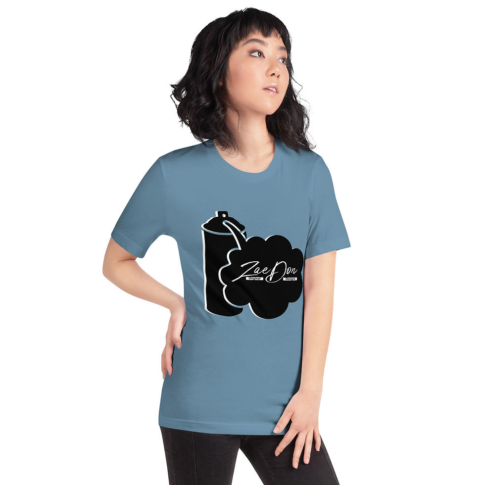 Thumbnail: Zaedons Womens T Shirt Pastels Relaxed ZaeDon Signature White Print