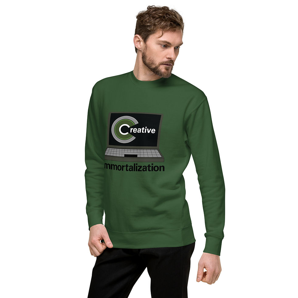 Thumbnail: Sweatshirt Mens Premium BLK Creative Immortalization Logo