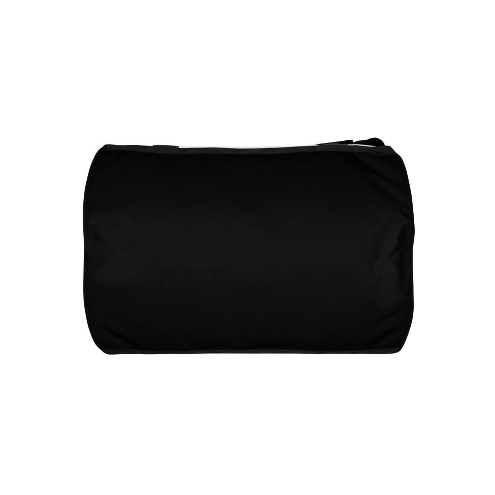 Thumbnail: Gym Bag – Standing On Bidness Print duffel with bold slogan accessory