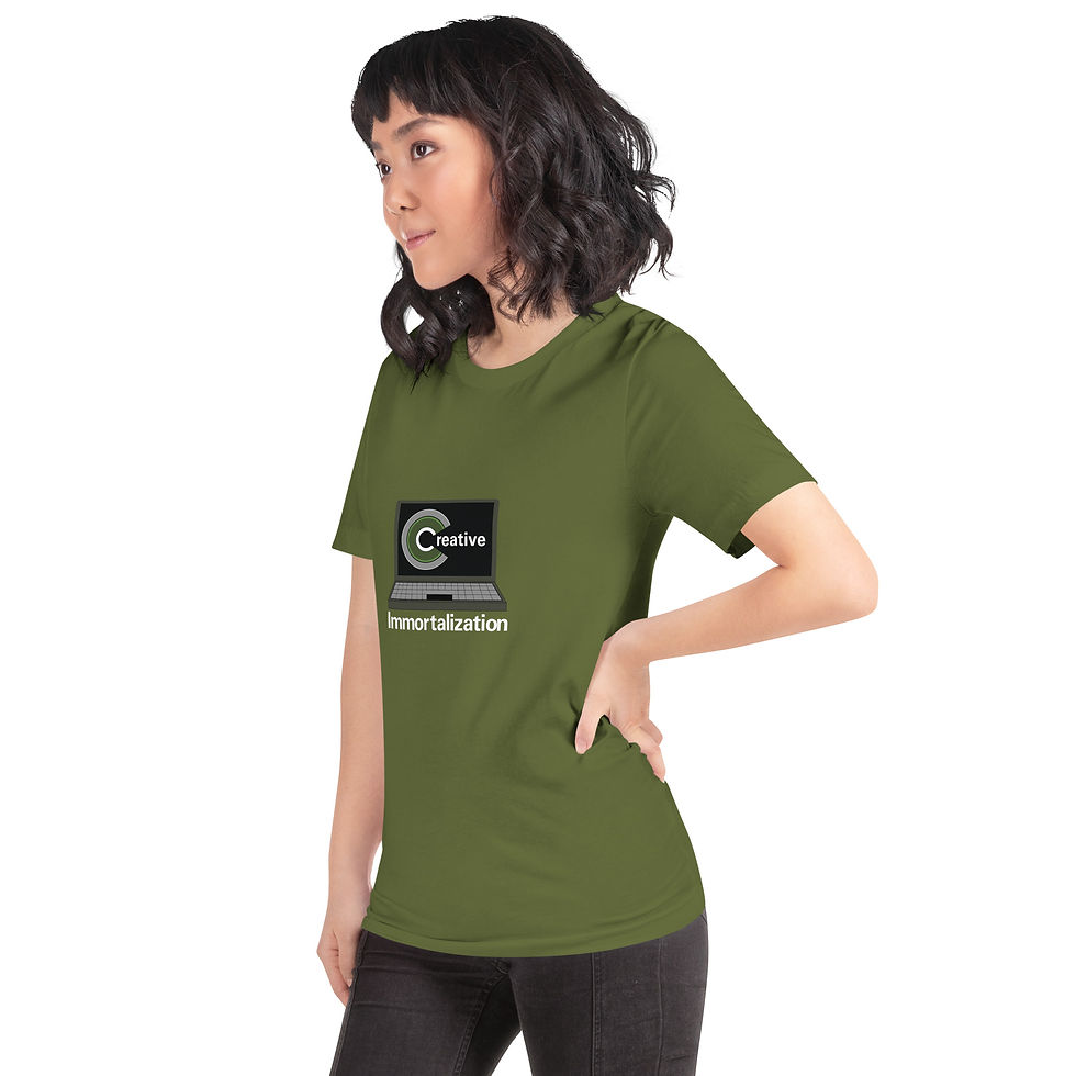 Thumbnail: Creative Immortalization White Logo t-shirt (Multiple Colors)