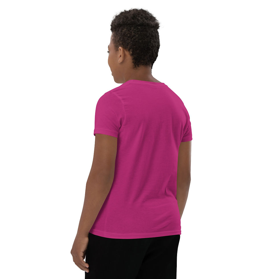 Thumbnail: Youth T‑Shirt Zaedon Black Signature Logo Embroidered graphic tee