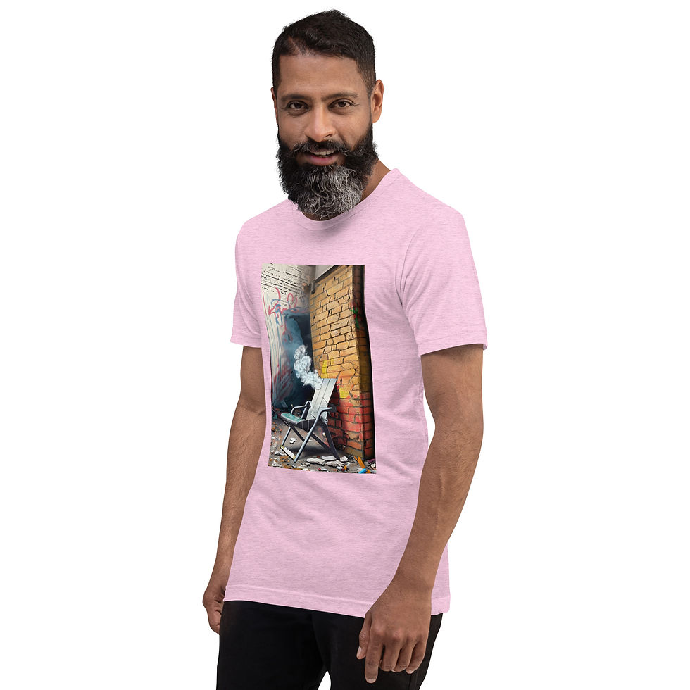 Thumbnail: Mens T Shirt Pastels Alabama Riverboat Brawl Chair Print Zaedons Streetwear
