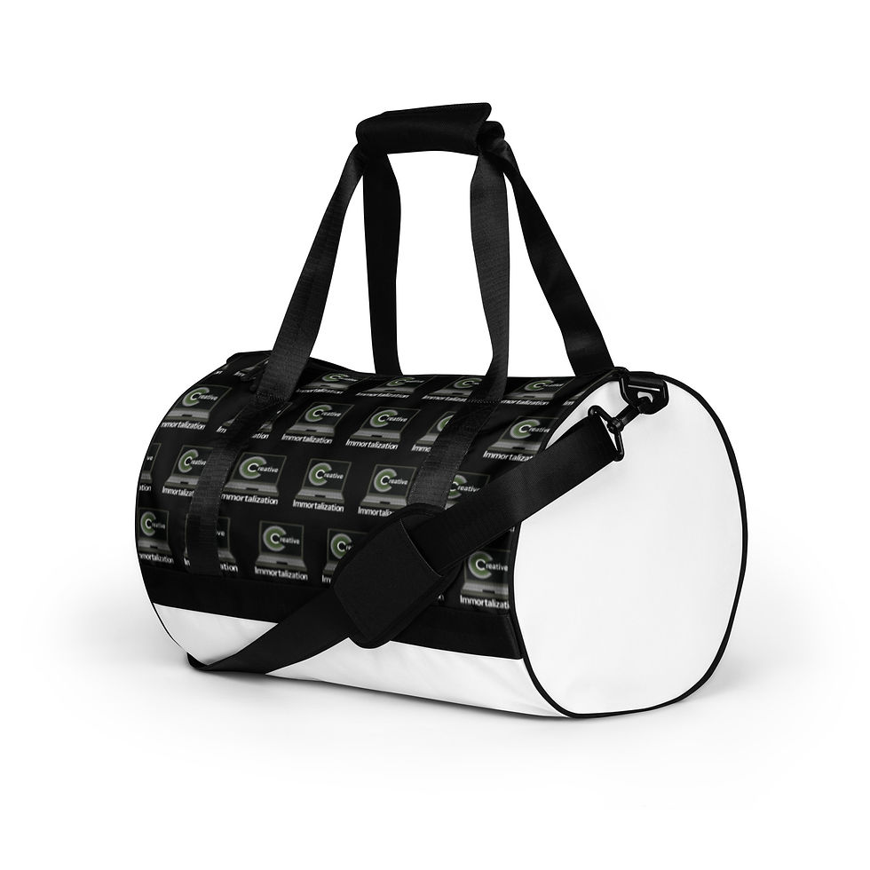 Thumbnail: Duffle Bag Creative Immortalization White Repeat Logo