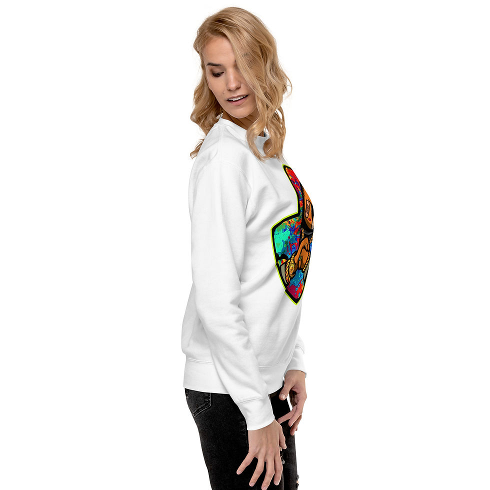 Thumbnail: Zaedons Womens Sweatshirt Premium Hustle Bear Print