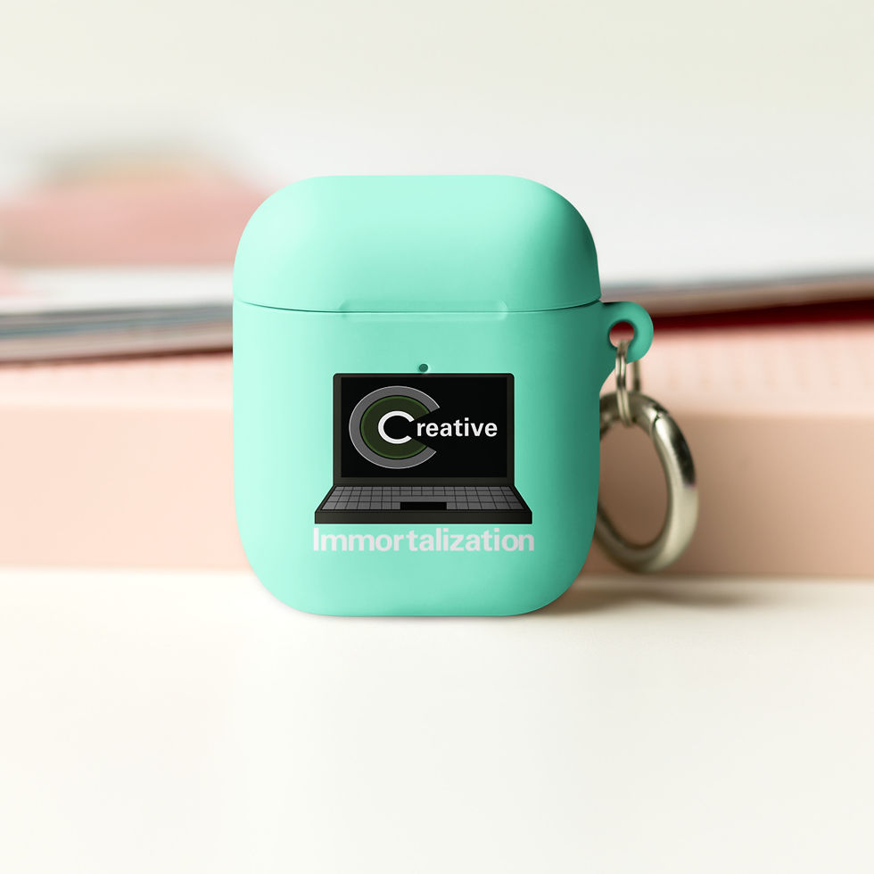 Thumbnail: AirPods Case Black White Creative Immortalization Logo
