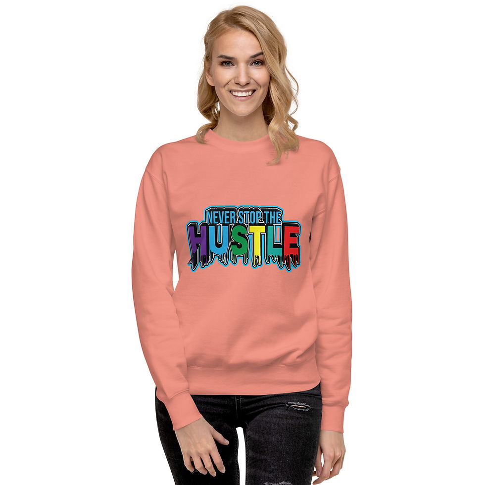 Thumbnail: Zaedons Women's Premium Never Stop Print Sweatshirt