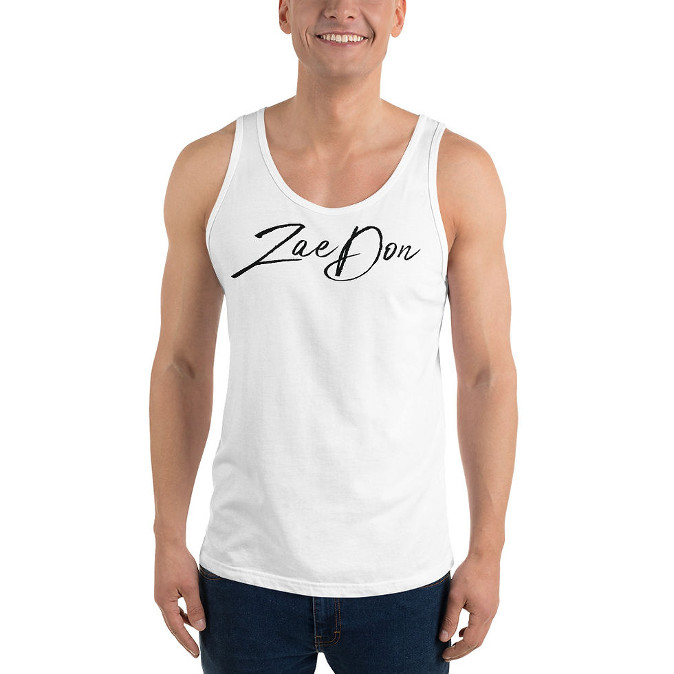 Thumbnail: ZaeDon Black Signature Logo Unisex Tank Top