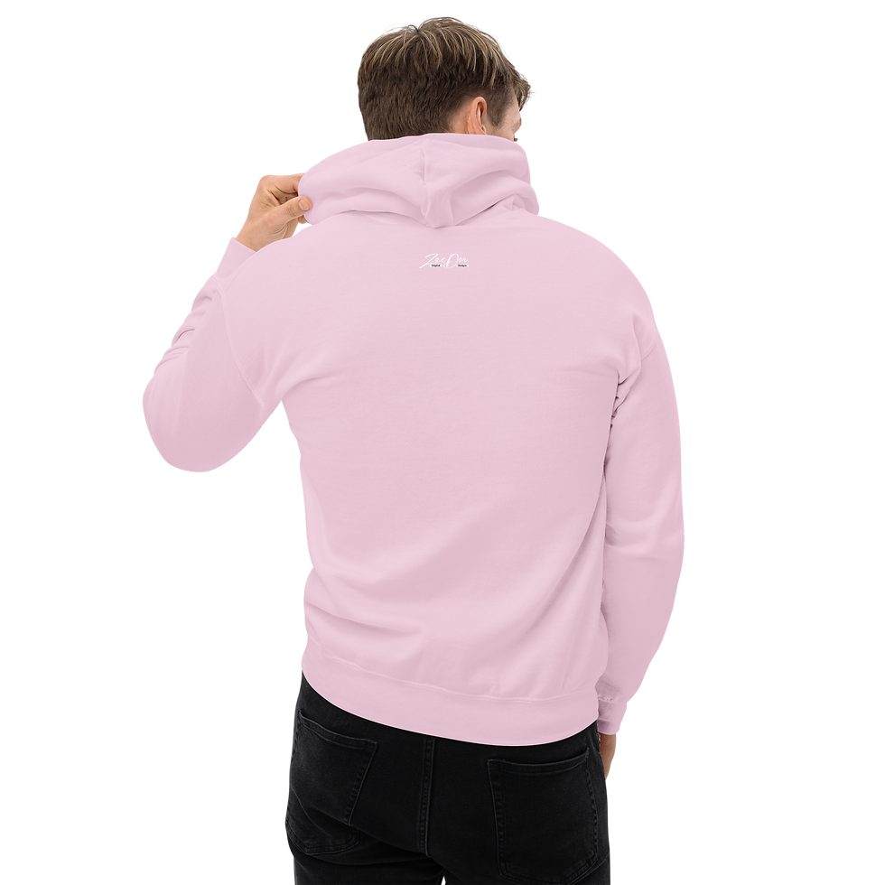 Thumbnail: Zaedons Mens Hoodie Premium Spray Paint ZaeDon White Print