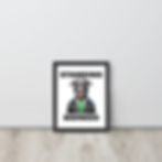Framed Poster Standing On Bidness motivational wall art