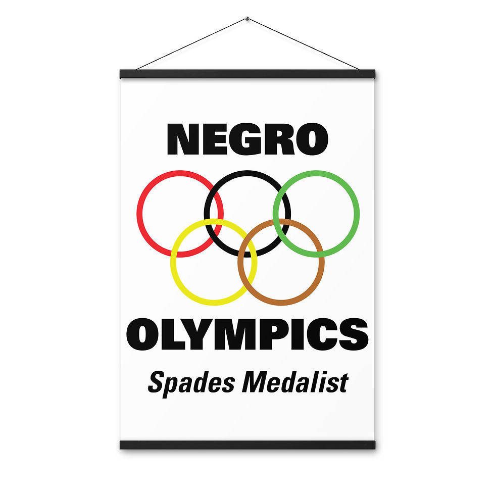 Thumbnail: Poster with Hangers Negro Olympics Spades