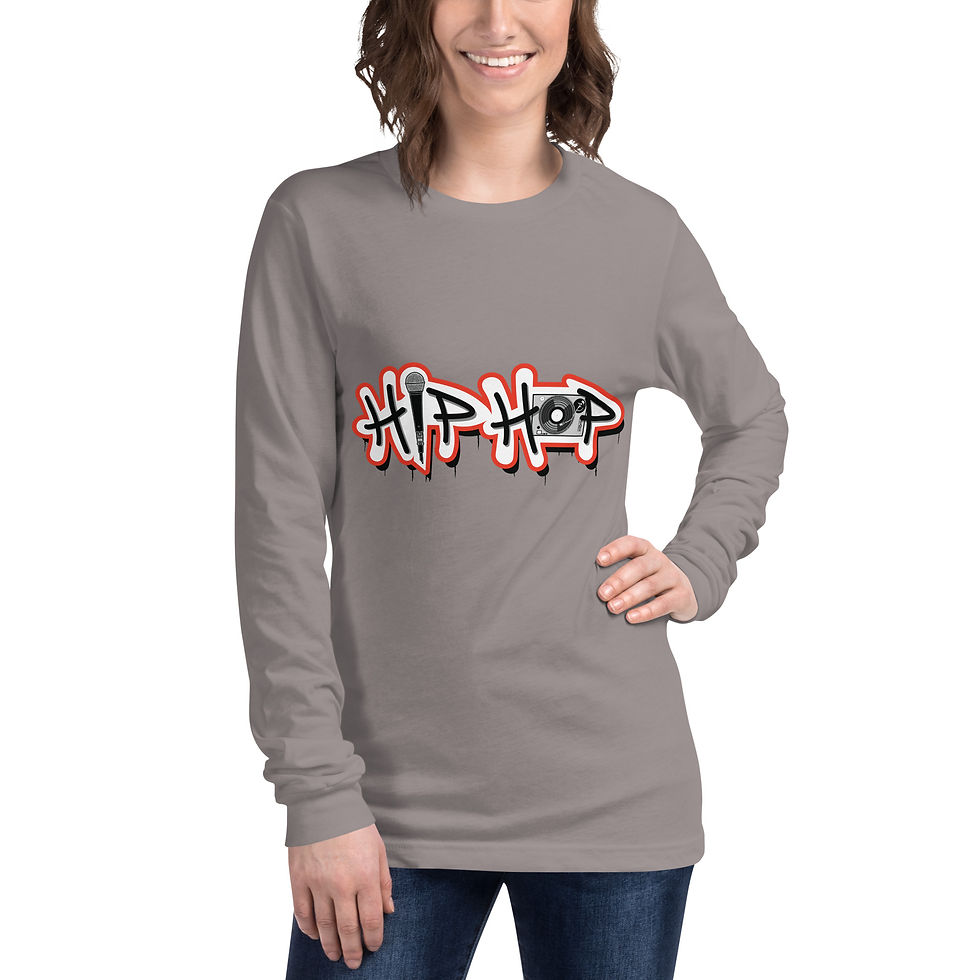 Thumbnail: Zaedons Womens Long Sleeve T Shirt Light Colors Long Sleeve Hip Hop Print