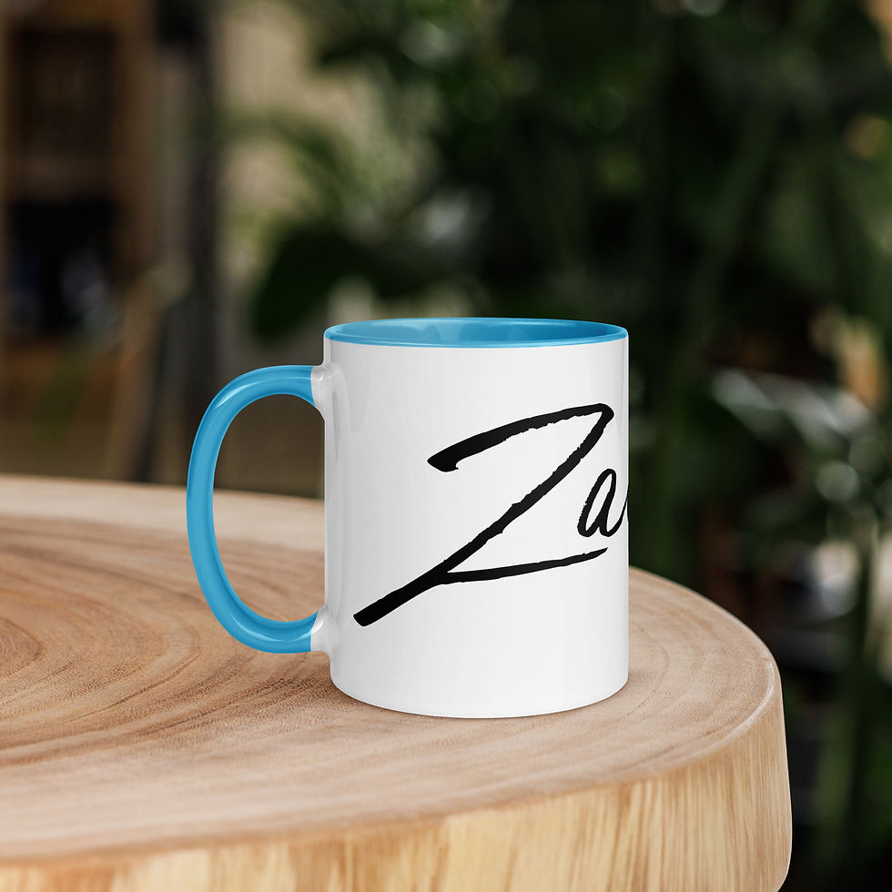Thumbnail: Mug White Glossy Black ZaeDon Logo Colored Inside